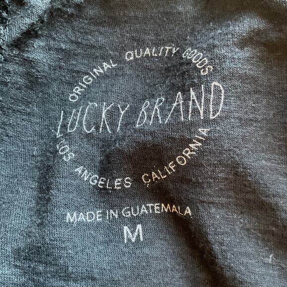 Lucky Brand Graphic Metallic Foil Circle Burst Tee M - Picture 5 of 7